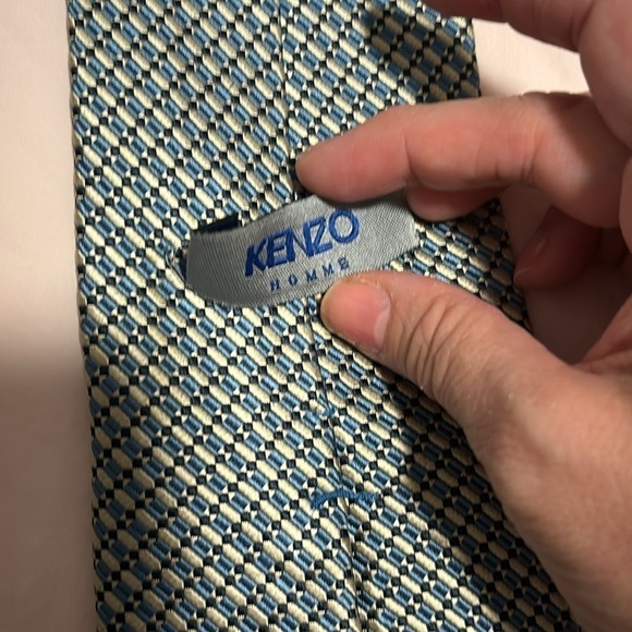 Kenzo Homme blue silver tie - Picture 8 of 8